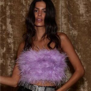 NWT 12th Tribe Lavender Feather Top